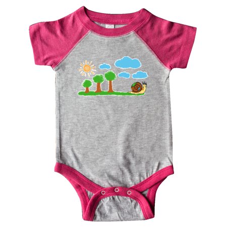 

Inktastic Painting Snail Gift Baby Boy or Baby Girl Bodysuit