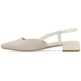 thumbnail image 3 of Journee Womens Paislee Sling Back Block Heel Square Toe Flats, 3 of 10