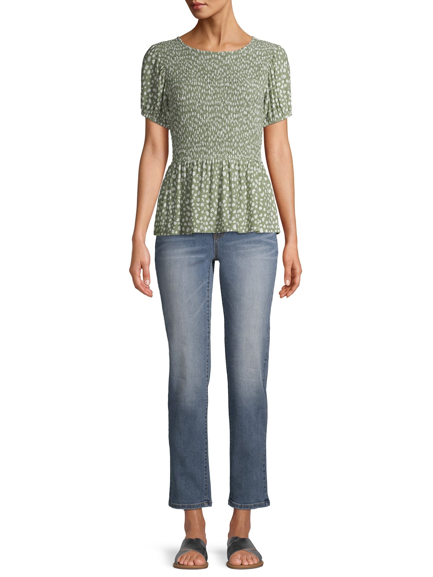 time and tru peplum top
