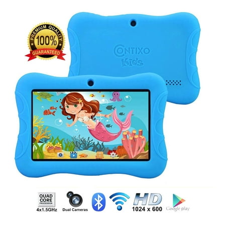 Contixo K3 7” Educational 8.1 Android Tablet for Kids 16GB Learning Entertainment Apps Toys for Children Toddler Bluetooth WiFi Dual Camera Parental Control Kid-Proof Protective Case (Best Friend Finder App For Android)
