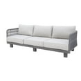 thumbnail image 5 of Cancun Aluminum Sofa with Dark Gray Rope in Silver Cushion, 5 of 5