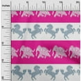 thumbnail image 1 of oneOone Organic Cotton Voile Fabric Stripe|Elephant & Horse Ikat Print Fabric By Yard 42 Inch Wide, 1 of 4