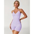 thumbnail image 4 of IDOPIP Workout Sets for Women 2 Piece Seamless Impact Longline Strappy Halter Sports Bra Tank Top Scrunch Butt High Waist Biker Shorts Gym Set Yoga Outfit, 4 of 7