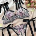 thumbnail image 6 of Lingerie for Women Apparel Mesh Lace Teddy Sleepwear with Comfortable Three-Hook Design for Home Leisure Nightwear Purple XL, 6 of 8