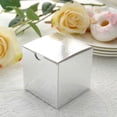 thumbnail image 5 of Efavormart 100 pcs of 3x3x3 Silver Favor Box for Candy Treat Gift Wrap Box Party Favor Boxes for Bridal Shower Wedding Party, 5 of 11