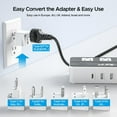 thumbnail image 4 of 230-Watt Step Down 220V to 110V Voltage Converter & International Travel Adapter/Power Converter with USB-C Port 18W - [Use for USA Appliance Overseas in Europe, AU, UK, Ireland, etc.], 4 of 4