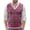 A-Pink50, variant on XIAOCHA Men's Knit Vest V Neck Plaid Print Sweater Warm Casual Office Top