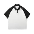 thumbnail image 2 of ylioge Basic Golf Tees for Men Casual Short Sleeve Button Collared T-Shirts Mens Pullover Slim Color-Block Comfort Raglan Workout Sports Tops, 2 of 8