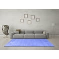thumbnail image 3 of Ahgly Company Machine Washable Indoor Rectangle Oriental Blue Industrial Area Rugs, 6' x 9', 3 of 4