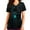 Vert 7, variante sur EQWLJWE Sarraus en Liquidation Uniforme de Travail pour Femmes Uniforme d'Infirmière avec Poches Manches Courtes Col en V Sarraus Fantaisie Blouse Imprimée Toile d'Araignée d'Halloween Uniforme Tunique de Clinique Sarraus Extensibles Tenue de Travail