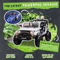 thumbnail image 3 of Xuanlur 24V Ride on Toys for Big Kids w/Width 2 Seat, Ride on Truck w/ Remote Control, Kids Electric Car for Kids, Rear Suspension, Portable Pull Rod, Light, Trunk Storage, Bluetooth, 2.5-4 MPH,White, 3 of 7