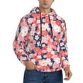thumbnail image 2 of Lsque Japanese Cherry Blossoms Pattern Casual Men's Hoodie,Hooded Sweatshirt with Kangaroo Pocket,Pullover Hoodie-3X-Large, 2 of 7