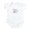Cloud White, variant on CafePress - Cute As A Button (Pastel) Infant Bodysuit - Baby Light Bodysuit, Size Newborn - 24 Months