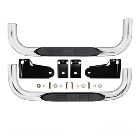 Westin 19-20 Chevy/GMC Silverado/Sierra 1500 Regular Cab E-Series 3 Nerf Step Bars - Stainless Steel - 23-4110 Fits select: 2019 GMC SIERRA K1500 ELEVATION, 2020 GMC SIERRA C1500 SLT