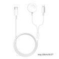 thumbnail image 3 of 2 In 1 Wireless Charger for Apple Watch Series 5 1 2 3 4 USB Type C Magnetic Charging Cable for IPhone, 3 of 5