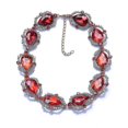 thumbnail image 2 of Luxury Red Big Glass Crystal Choker Necklaces Pendants Women Jewelry S--Purple-Model code 8254---Product code 61216, 2 of 4