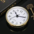 thumbnail image 3 of 3-1/2 Inch (90 Mm) Quartz Clock Fit-up/insert With Arabic Numeral, Quartz Movement (gold Rim), 3 of 3
