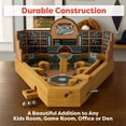 thumbnail image 3 of Baseball Pinball Tabletop Games - Classic Miniature Wooden Retro Sports Arcade Toy for Adult Collectors and Children, 3 of 6