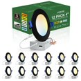 thumbnail image 1 of Luz LED empotrable ultradelgada 5CCT de 4" - paquete de 12, zouzai, 1 of 9