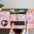 thumbnail image 4 of Long Mouse Pads for Desk,Halloween Cute Ghosts with Boo Desk Mats on Top Of Desks, Desk Mouse Pad Extra Large with 3mm Non-Slip Base and Stitched Edge for Gaming,Office,Work,Home 47.3"x23.6", 4 of 6