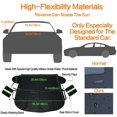 thumbnail image 4 of Windshield Snow Cover, Ice Removal Visor Protector 58" X 32" with Mirror Cover Winter Summer Auto Shade (Best for Sedan), 4 of 7