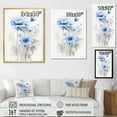 thumbnail image 4 of Designart "Expression Of White And Blue Cornflowers In Minimalism" Cornflowers Floater Framed Canvas Wall Art, 4 of 5