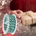 thumbnail image 2 of Twfbrm 32.8 Feet Christmas Twine Cotton String Rope Cord for Gift Wrapping, Arts Crafts Twine,Green and White Twine,Red and White Twine, 2 of 5