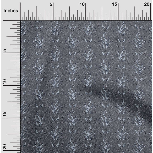 oneOone Tissu Popeline de Coton Feuilles Tissu Imprimé au Bloc 1 Yard 56 Pouces de Large