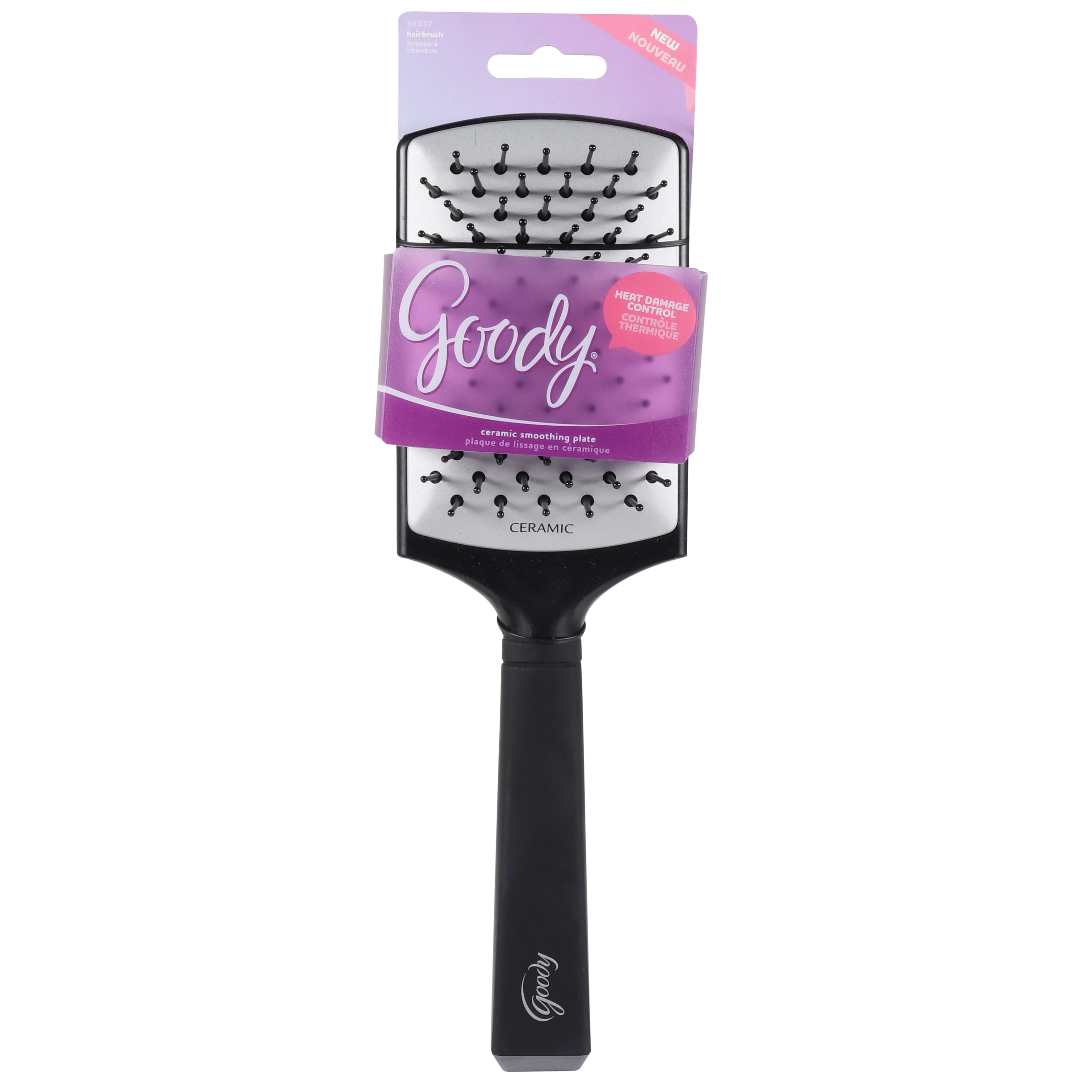 Goody Ceramic Blow Dry Protect Black Paddle Brush