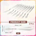 thumbnail image 2 of Uxcell 2pcs HM#2 Palette Knife 15mm Width Stainless Steel Spatula Painting Pallet Knife with Stainless Steel Handle for Oil Painting Acrylic Canvas Mixing Spreading, 2 of 6
