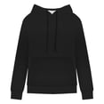 thumbnail image 5 of BOOMNY Womens Long Sleeve Fleece Hoodies Solid Y2K Pullover Hoodie for Women Trendy Casual Fall Winter Hooded Sweatshirts With Pocket, 5 of 5