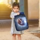 thumbnail image 2 of Mochila azul estampada para estudiantes, mochila deportiva casual de alta capacidad para hombres y mujeres, 2 of 6