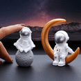 thumbnail image 1 of 4 Pcs Astronaut Figure Statue Figurine Spaceman Sculpture Educational Toy Desktop Home Decoration Astronaut Model Blue, 1 of 8