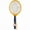 Yellow, variant on 1 Pack Electric Fly Swatter, Handheld Bug Zapper Racket for Outdoor & Indoors, Fly Zapper Racket Battery Powered Tennis Mosquito Rackets for Insect (2 AA Batteries not Included)