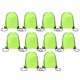 thumbnail image 1 of Mochila con Cordón Mochila Adecuada para Gimnasio, Almacenamiento y Viajes Bolsa con Cordón para Deportes de Maratón Amarillo Fluorescente, 1 of 5