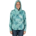 thumbnail image 7 of Realtree Women's Long Sleeve Performance Fishing Hoodie, Aqua Lagoon, S, 7 of 7