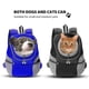 thumbnail image 3 of Mochila para perros, bolsa de transporte para perros, bolsa para perros, porta mascotas, S/xl, azul Feliz Sencillez, 3 of 5