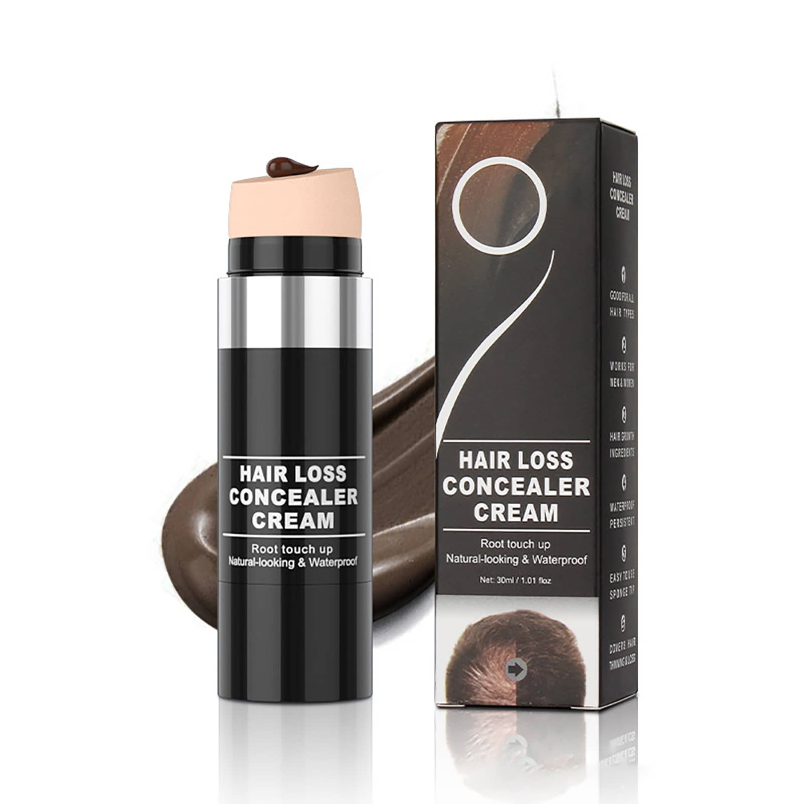Younar Hair Loss Concealer Cream | Waterproof Root Touch Up Pen | Long-lasting Hair Powder Assorted Colors, Hair Filler for Men and Women, Hair Color for Gray Hair Coverage Younar Hair Loss Concealer Cream | Waterproof Root Touch Up Pen | Long-lasting Hair Powder Assorted Colors, Hair Filler for Men and Women, Hair Color for Gray Hair Coverage