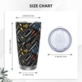thumbnail image 4 of Rateoe Building hand tools Printed Car Guy Gifts for Men Women Tumbler - 20oz/590ml Double Wall Vacuum Insulated Stainless Steel Travel Tumbler Cups with Lid & Straw-Without Straw, 4 of 8