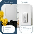 thumbnail image 3 of Manterio Wall Mount Plastic Bag Organizer | Durable Plastic Grocery Bag Saver | Smudge Proof, Fingerprint Resistant | White, 3 of 9