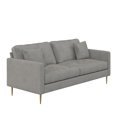thumbnail image 3 of CosmoLiving Highland Sofa with Pillows, Gray Velvet, 3 of 8