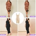 thumbnail image 5 of Irisnaya Waist Trainer Bodysuit for Women Shapewear Tummy Control Full Body Shaper High Waist Open Bust Butt Lifter Thigh Slimmer Corset(Beige Large), 5 of 7