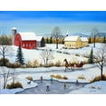 thumbnail image 2 of Mark, Sharon 14x12 White Modern Wood Framed Museum Art Print Titled - Winter in Canada, 2 of 4