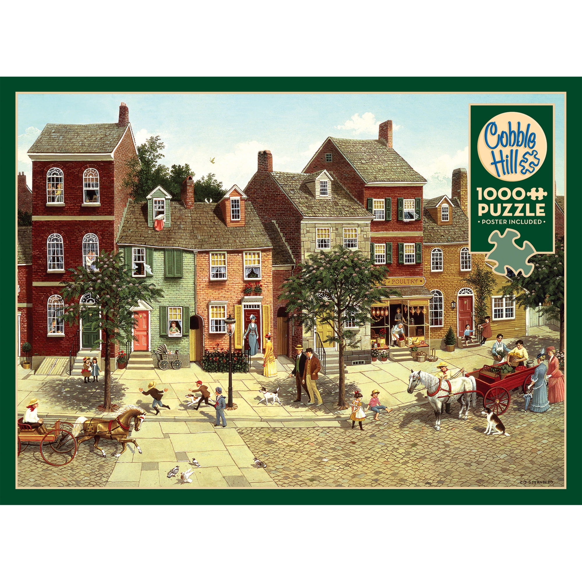 Cobble Hill Puzzle 1000 Teile "Naturspiegel" - Mit Leinendruck-Poster, In Den USA Hergestellt
