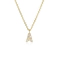 thumbnail image 1 of Diamondlite Zircon Cubique Mini Initiale Collier - Or, 1 of 1