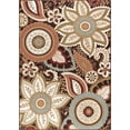 thumbnail image 3 of Transitional 5x7 Area Rug (5' x 7') Floral Brown, Beige Living Room Easy to Clean, 3 of 9