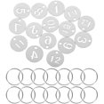 thumbnail image 4 of 15 pcs Door Number Tag Stainless Steel Number Tags Key Tags Marking Number Tags with Rings (1-15), 4 of 5