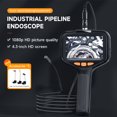 thumbnail image 4 of TFixol Portable Dual-Lens Automotive Inspection Camera with 4.3" LCD Screen, 8mm/10m Hardline, IP67 Waterproof, 9 LED Lights, 1920x1080P Resolution, Black P200, 4 of 7