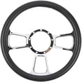 thumbnail image 6 of JEGS Chrome-Plated Billet Aluminum 14 in. Steering Wheel [Lunar Spoke Design], 6 of 7