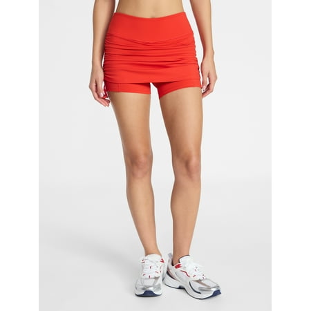 Avia Women's Ruched Side Active Skort, Sizes XS-XXXL